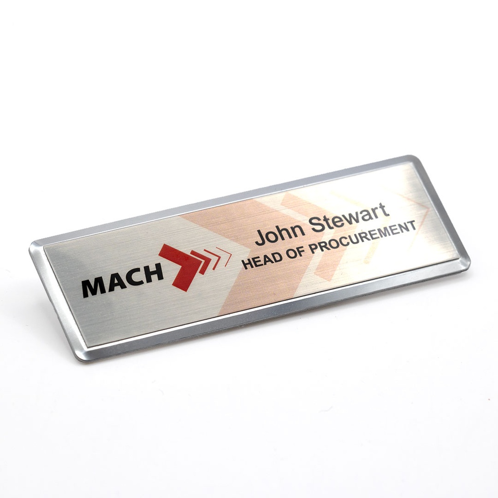 Excel Framed Name Badge 75mm x 25mm