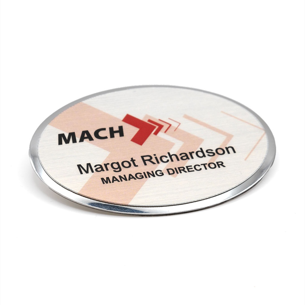 Excel Framed Name Badge 60mm x 40mm Oval
