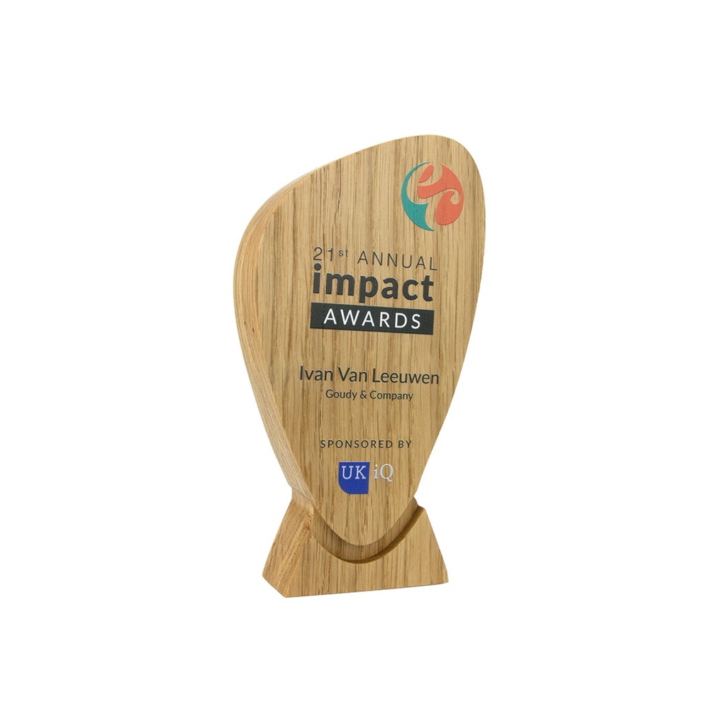 Oblique Ovoid Award 80mm x 150mm