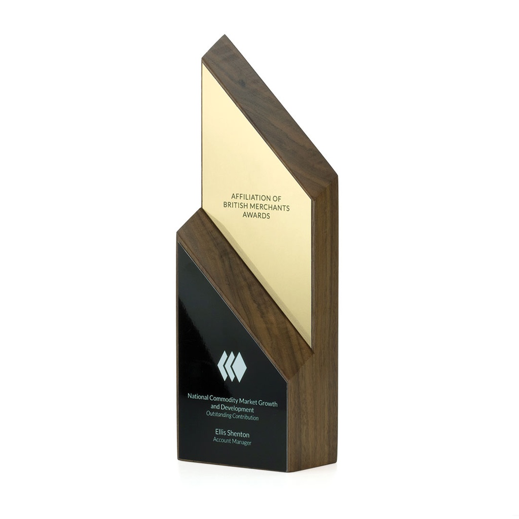 Real Wood Layered Peak Award