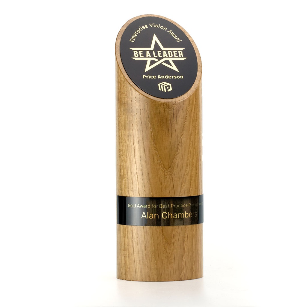 Medium Pillar Award With Taper 76mm Diameter x 195mm Height