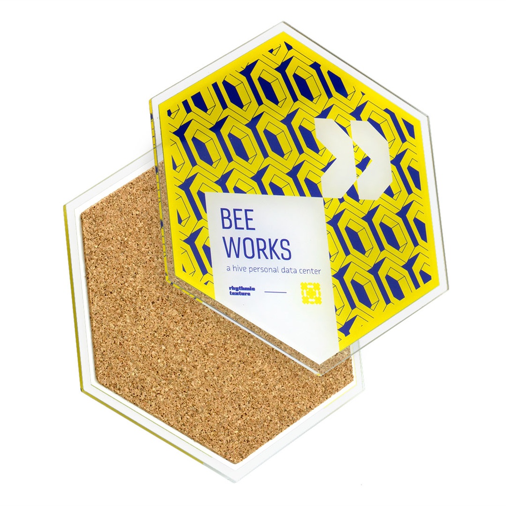 Recycled Acrylic Coaster Hexagon