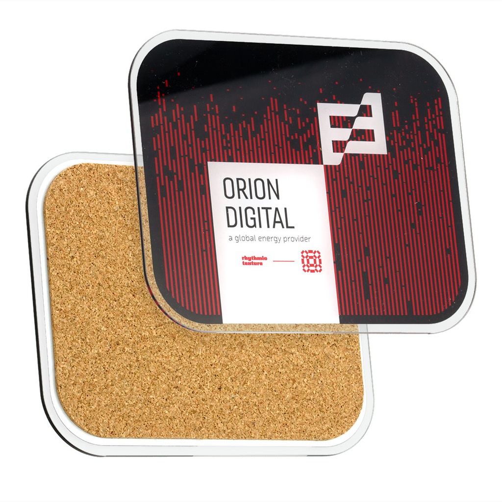 Recycled Acrylic Coaster Oblong Medium