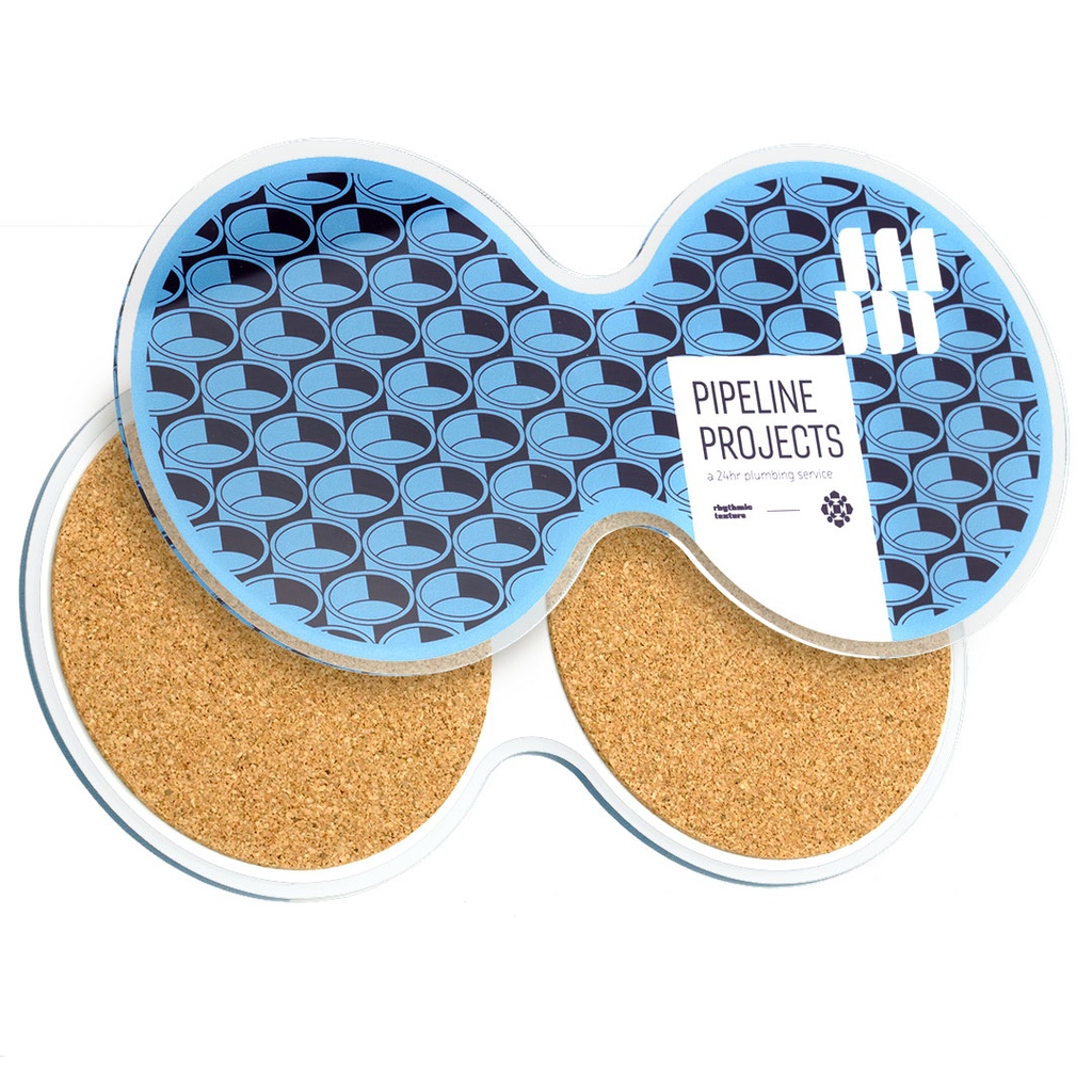 Recycled Acrylic Double Coaster