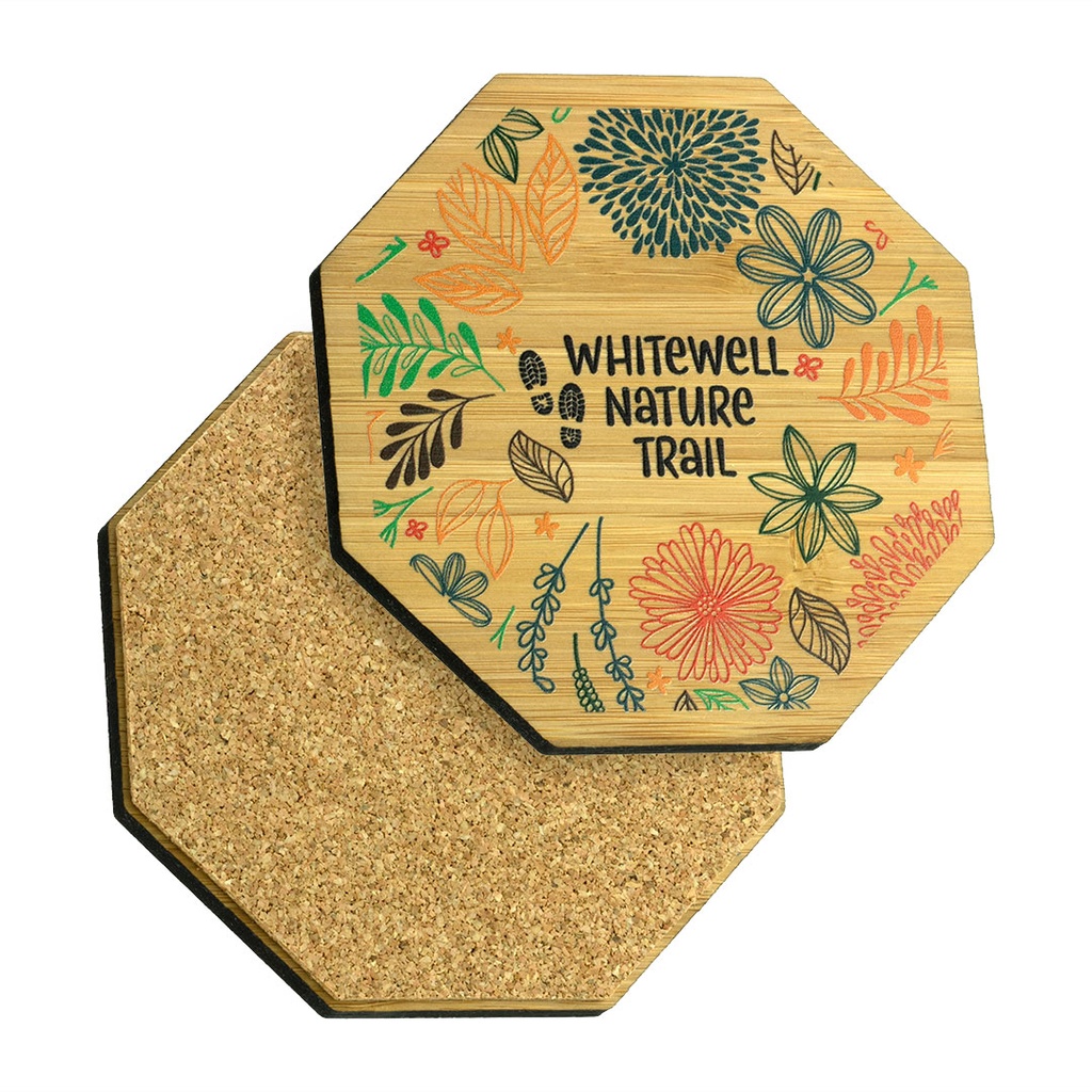 Bamboo Coaster 93mm Octagon