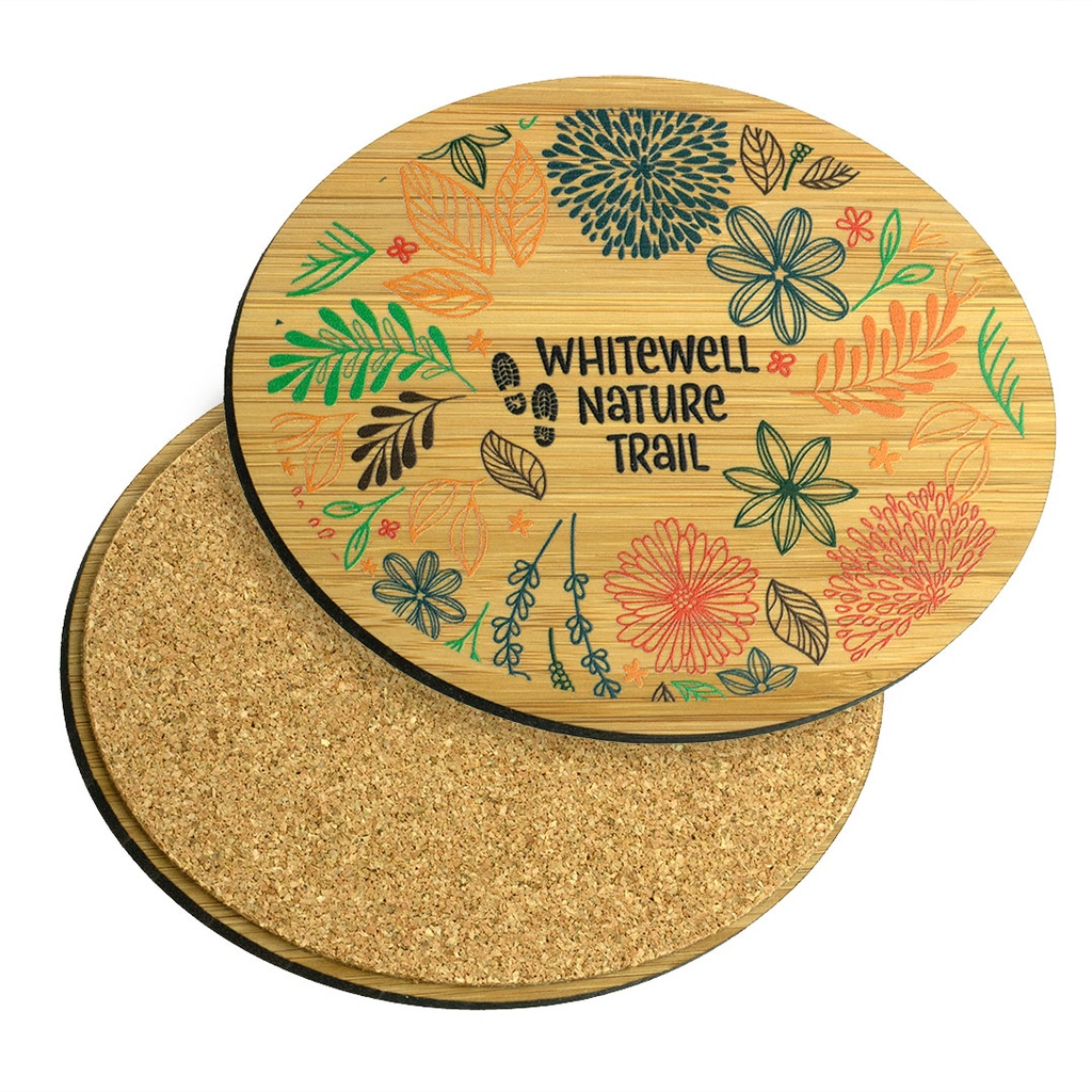Bamboo Coaster 118mm x 93mm Oval