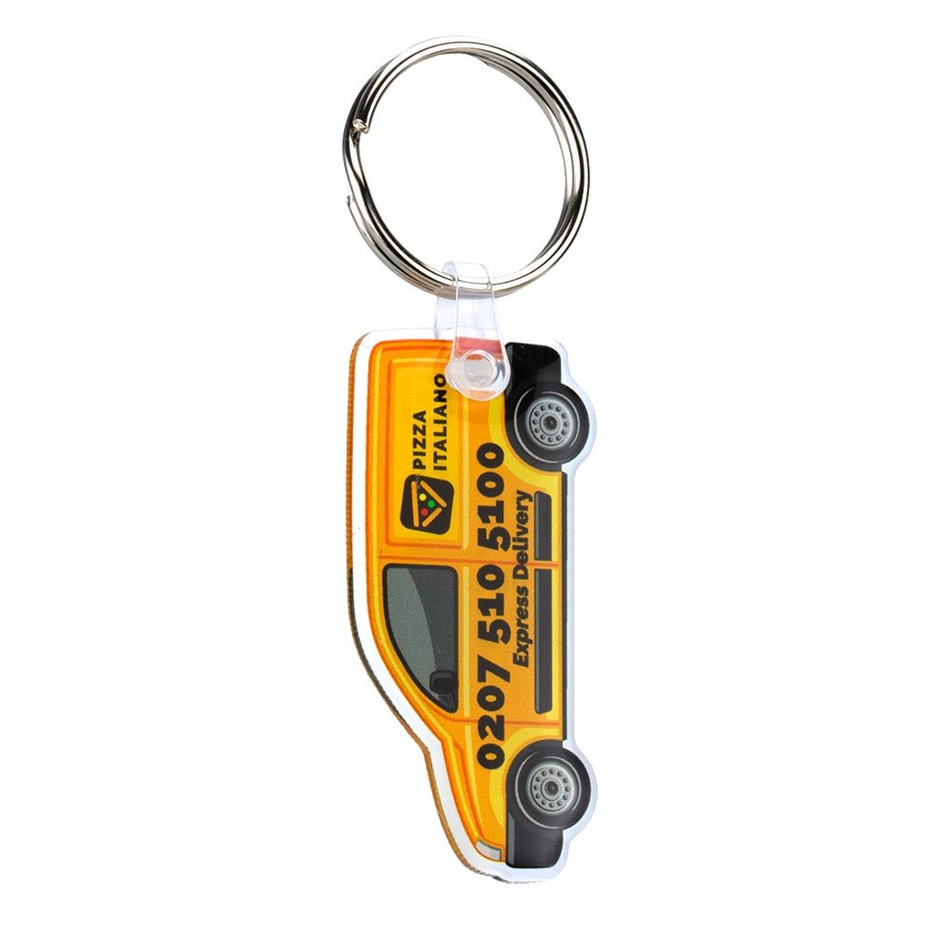 Double Sided Recycled Acrylic Keyring Up To 60mm x 30mm