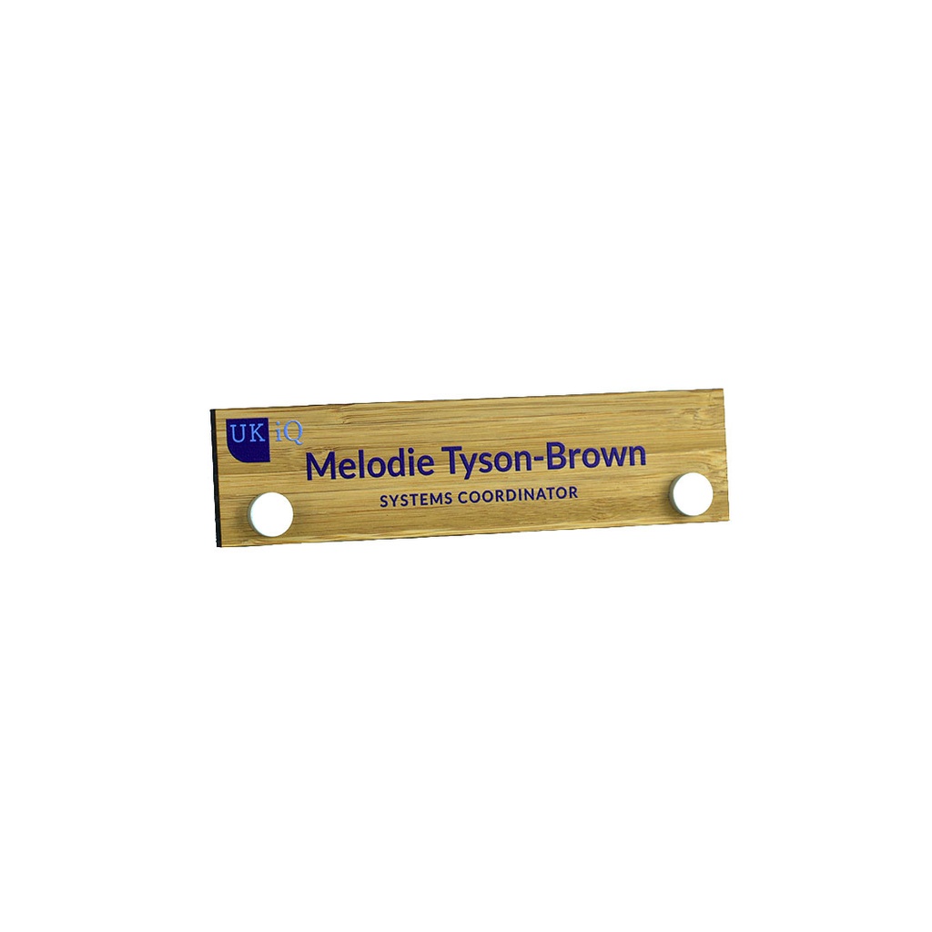 Bamboo Pillar Nameplate 160mm x 40mm