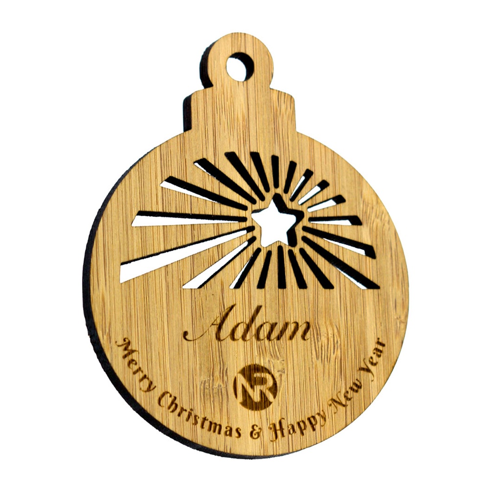 Bamboo Radiating Star Bauble