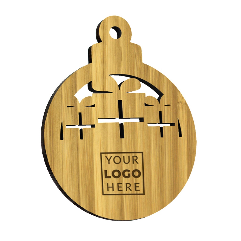 Bamboo Xmas Presents Bauble