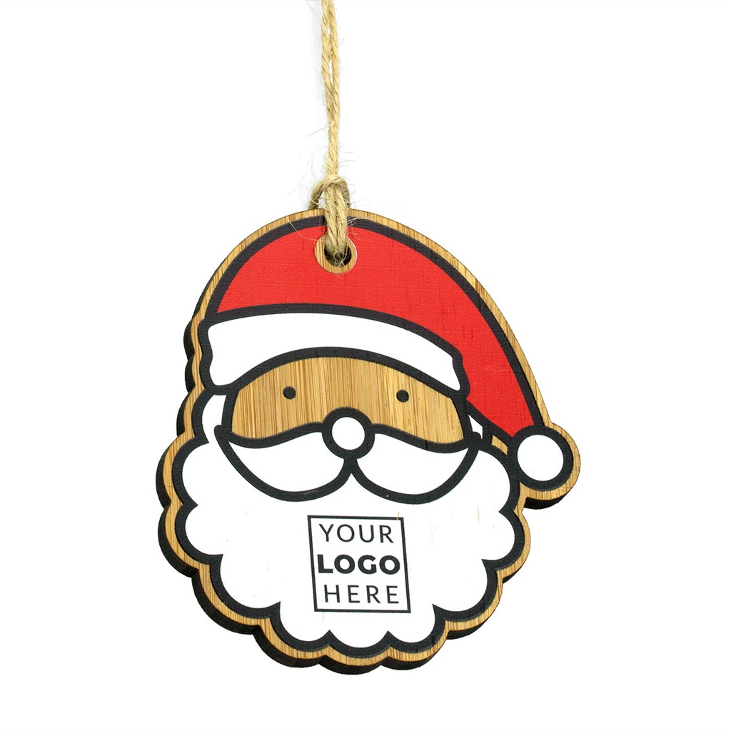 Bamboo Shaped Bauble - Santa