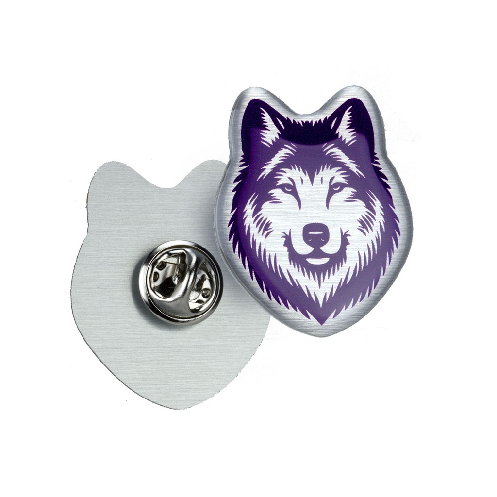 Aluminium Domed Clutch Pin Badge Upto 35x35mm