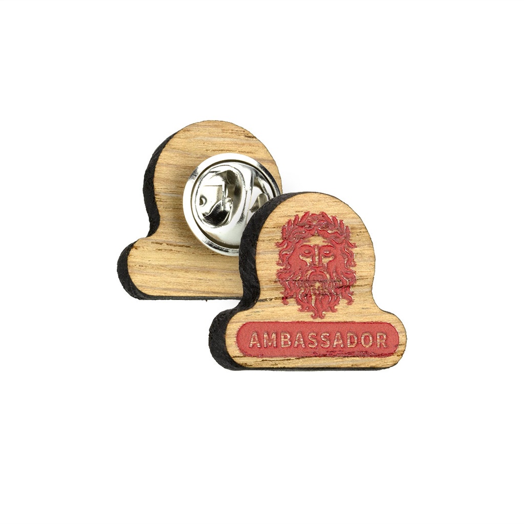 Oak Printed Clutch Pin Badge Upto 25x25mm