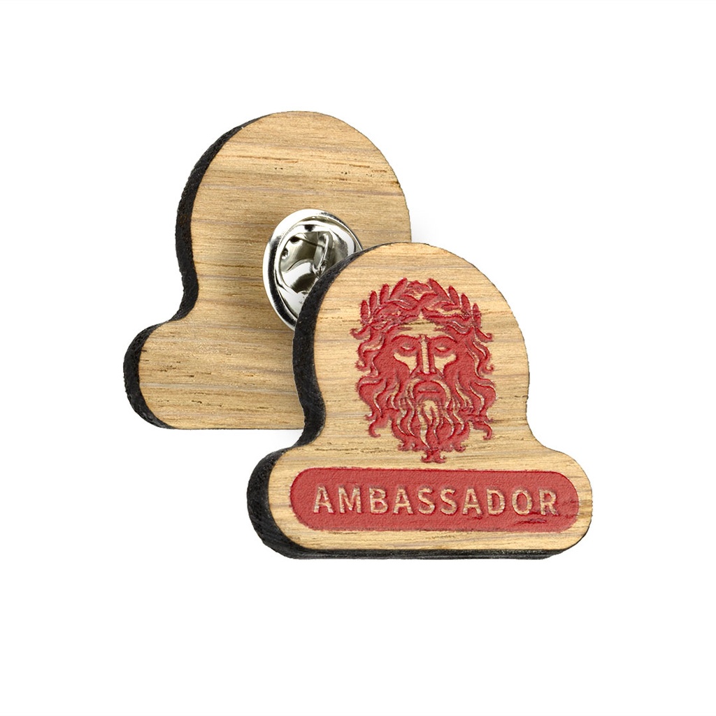 Oak Printed Clutch Pin Badge Upto 35x35mm