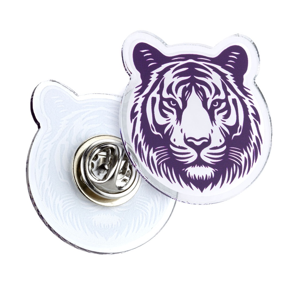 Recycled Acrylic Clutch Pin Badge Upto 35x35mm