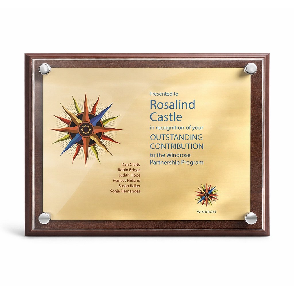 MDF Pillar Plaque 10ins x 8ins Landscape - Print to Plate and Acrylic