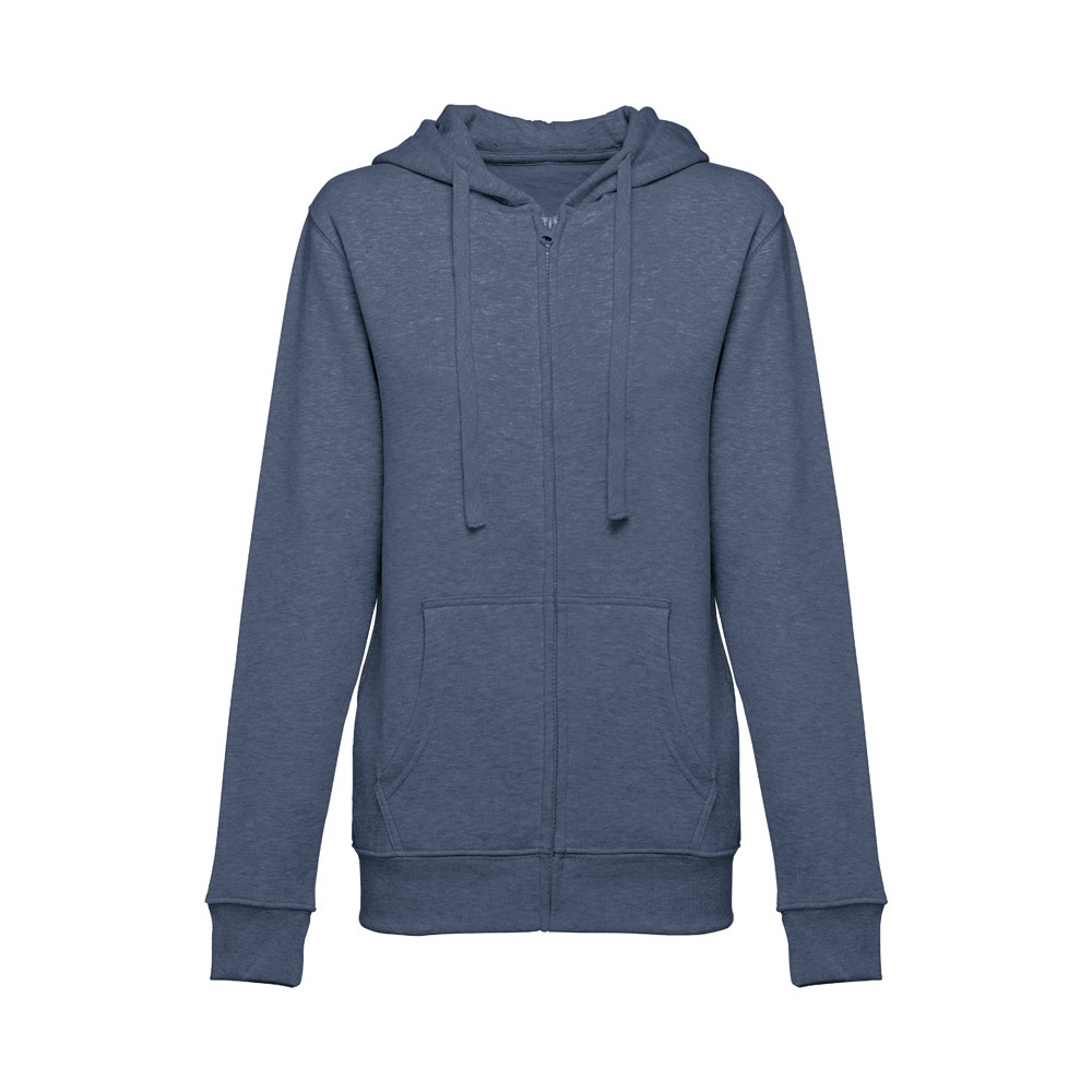THC AMSTERDAM WOMEN II. Women's hoodie in cotton and polyester with full zip