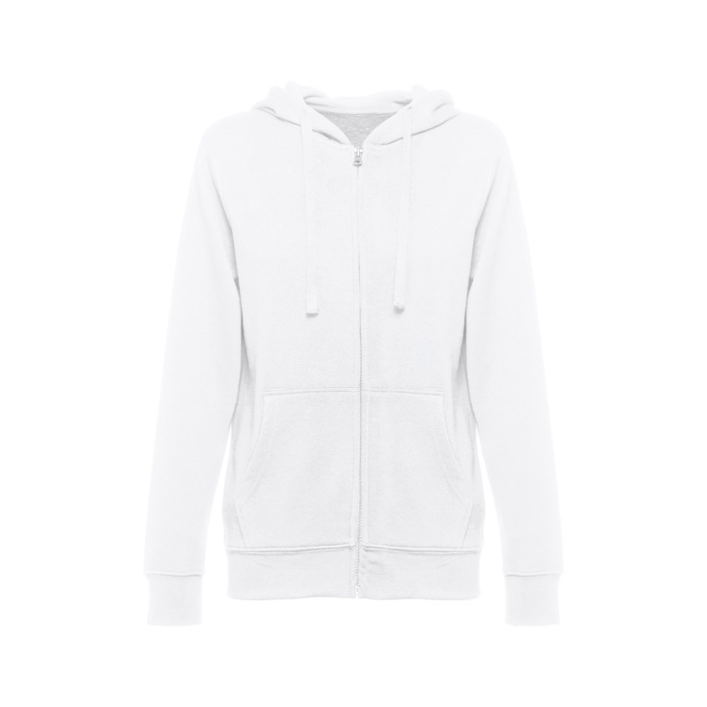 THC AMSTERDAM WOMEN WH. Women's hooded full zipped sweatshirt