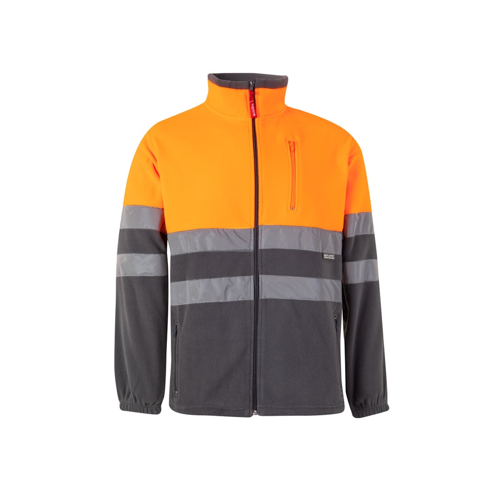 VL EROS LARGE. Two-tone fleece jacket (280g/m²), in polyester (100%)