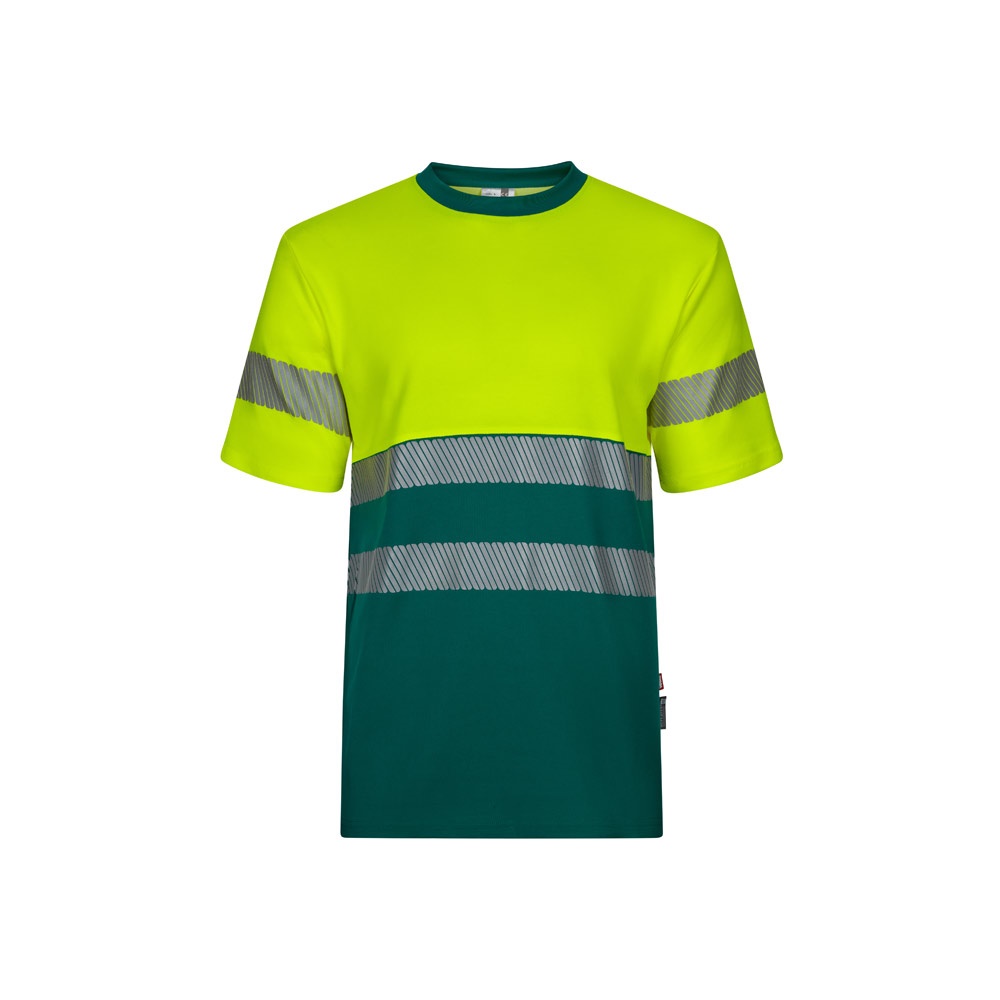 VL BASTET. Two-tone piqué T-shirt (150g/m²), in cotton (55%) and polyester (45%)