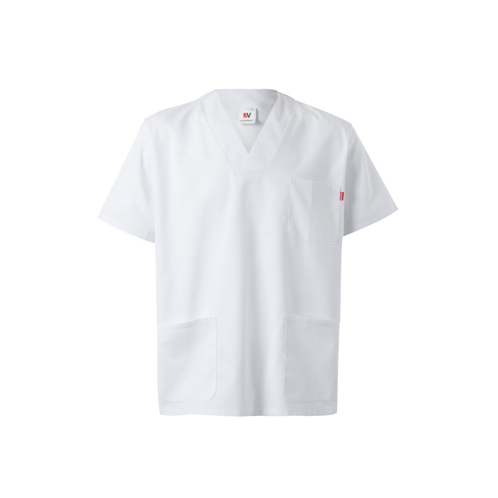 VL TLALOC. Twill tunic (190g/m²) with short sleeves, in polyester (65%) and cotton (35%)