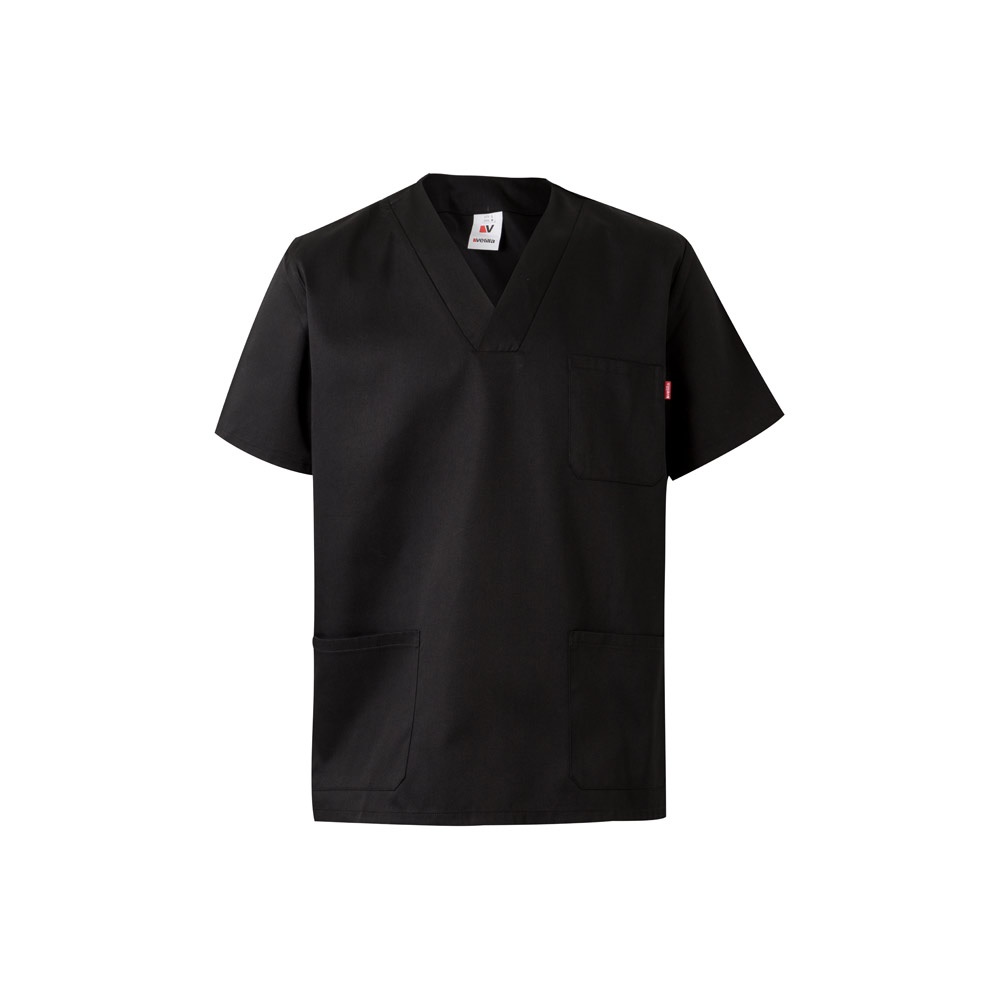 VL ILLAPA. Twill tunic (190g/m²) with short sleeves, in polyester (65%) and cotton (35%)