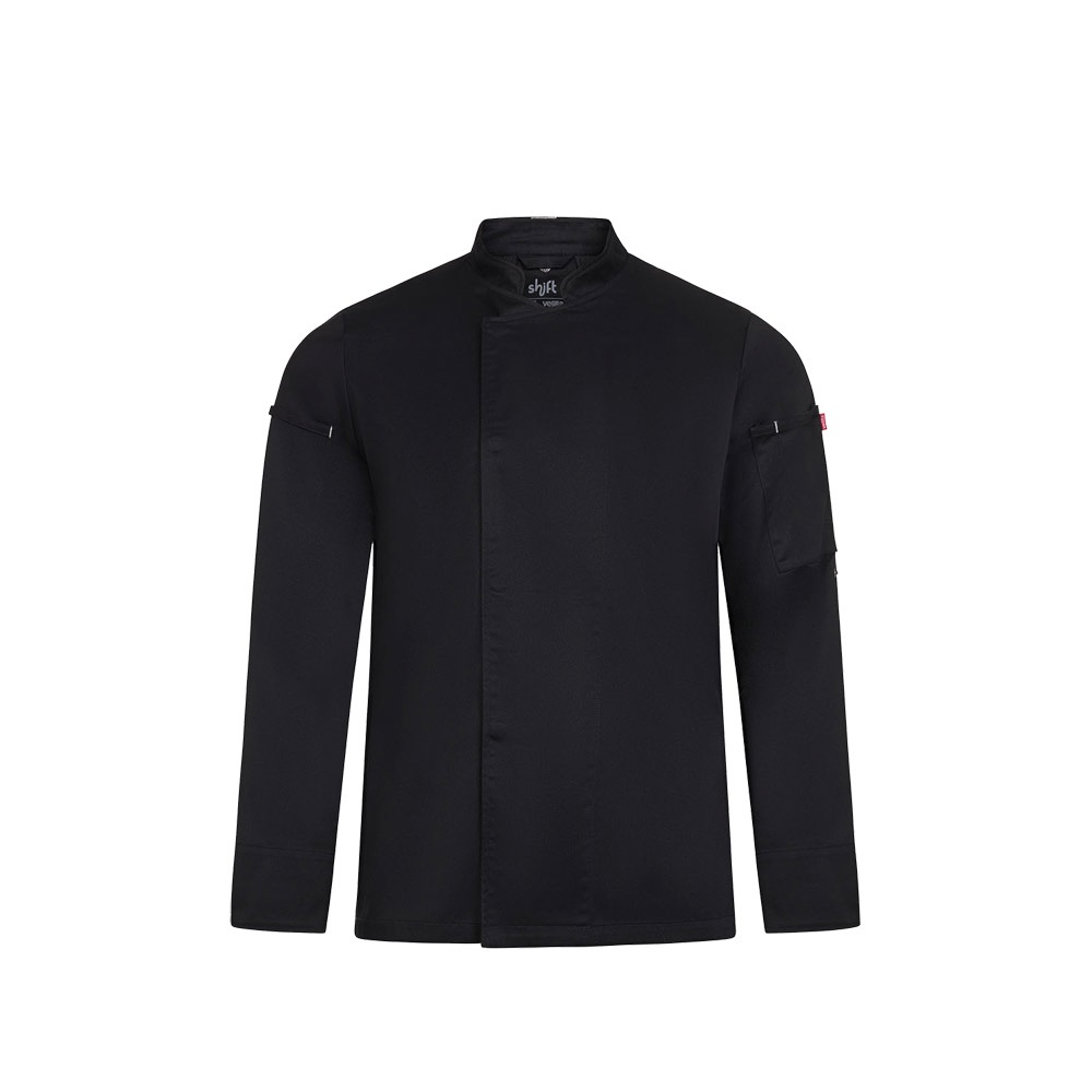 VL AGNI. Unisex kitchen jacket (190 g/m²) in cotton (35%) and recycled polyester (65%)