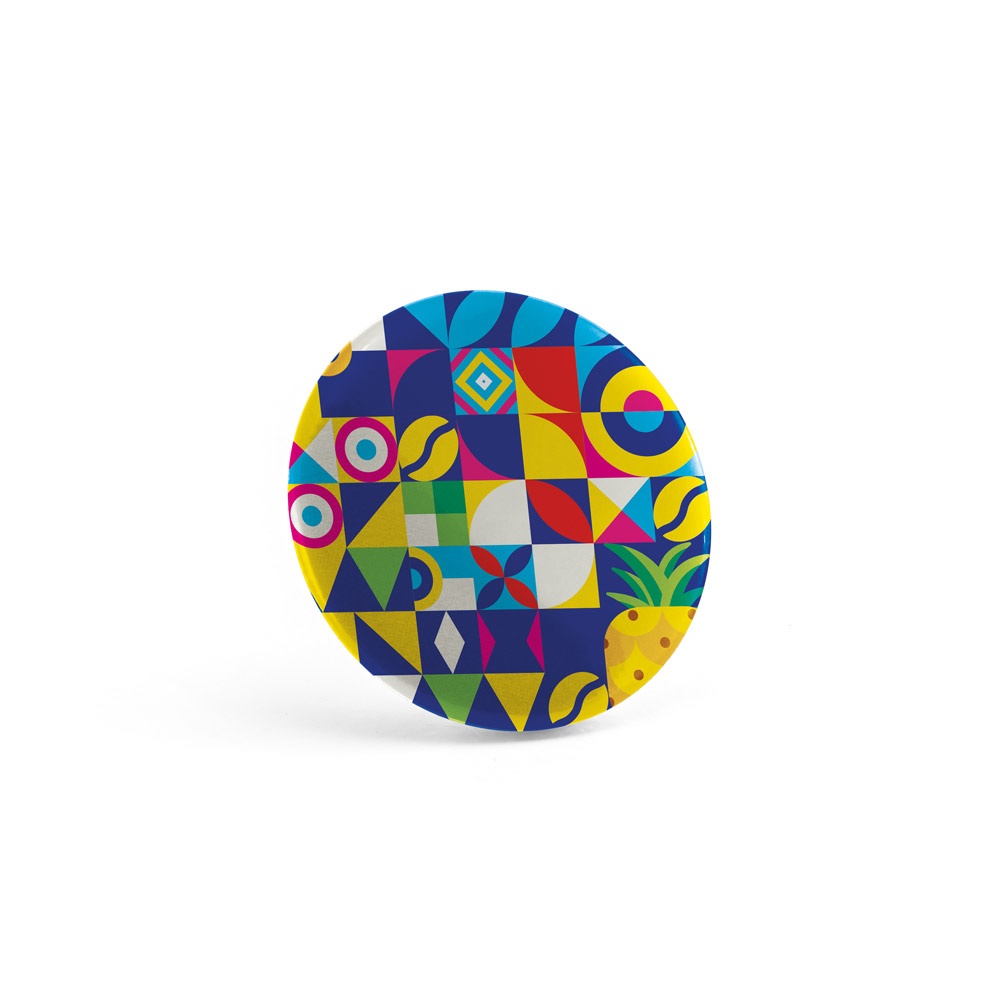 Button P'IN 7. Magnetic button badge