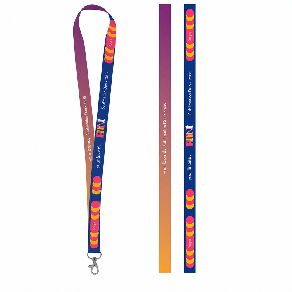 Printed sample of Lanyard SUBLIMATION Long II (20 mm) in polyester