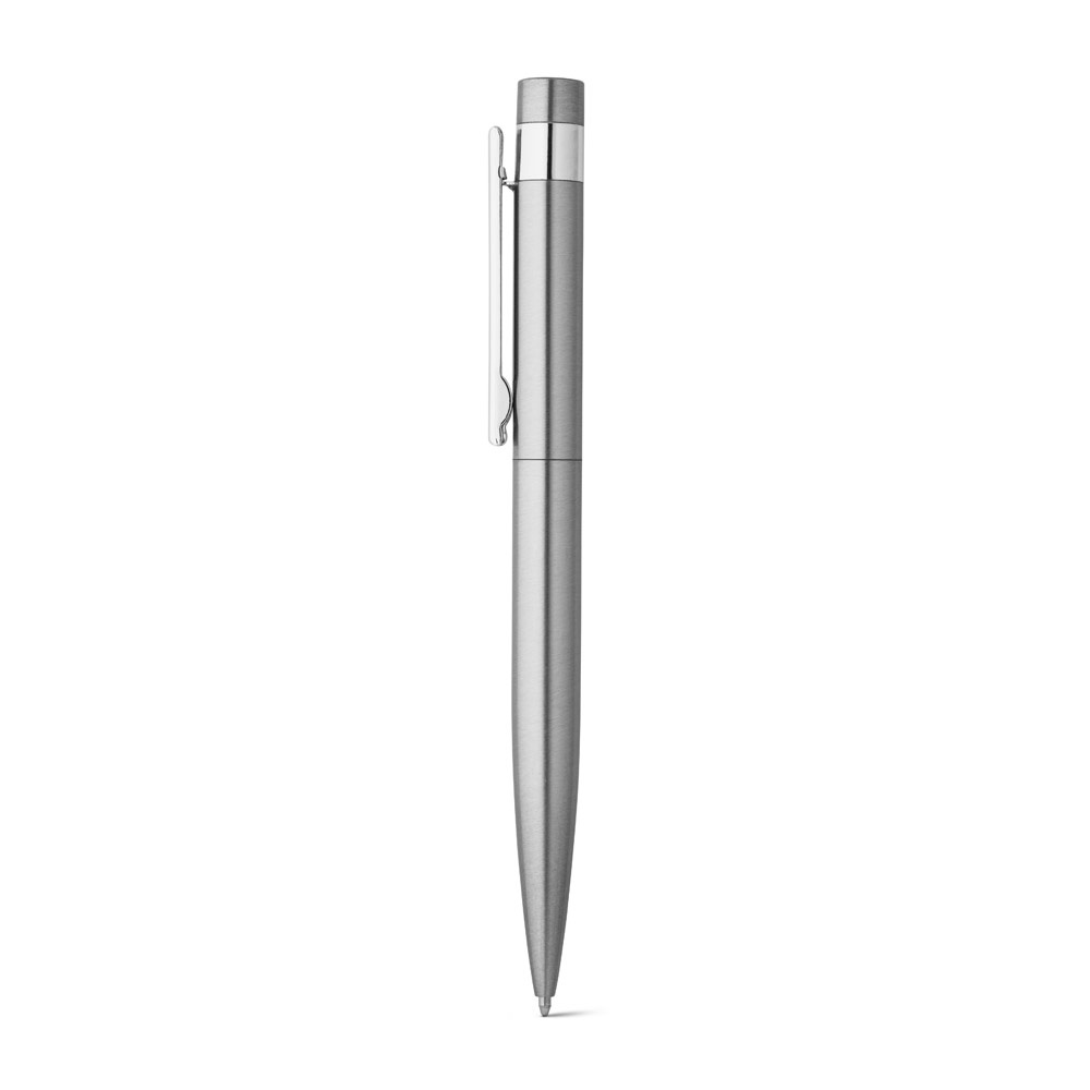 ALEXA. Ballpoint pen with stainless steel body (53% rSS) and clip