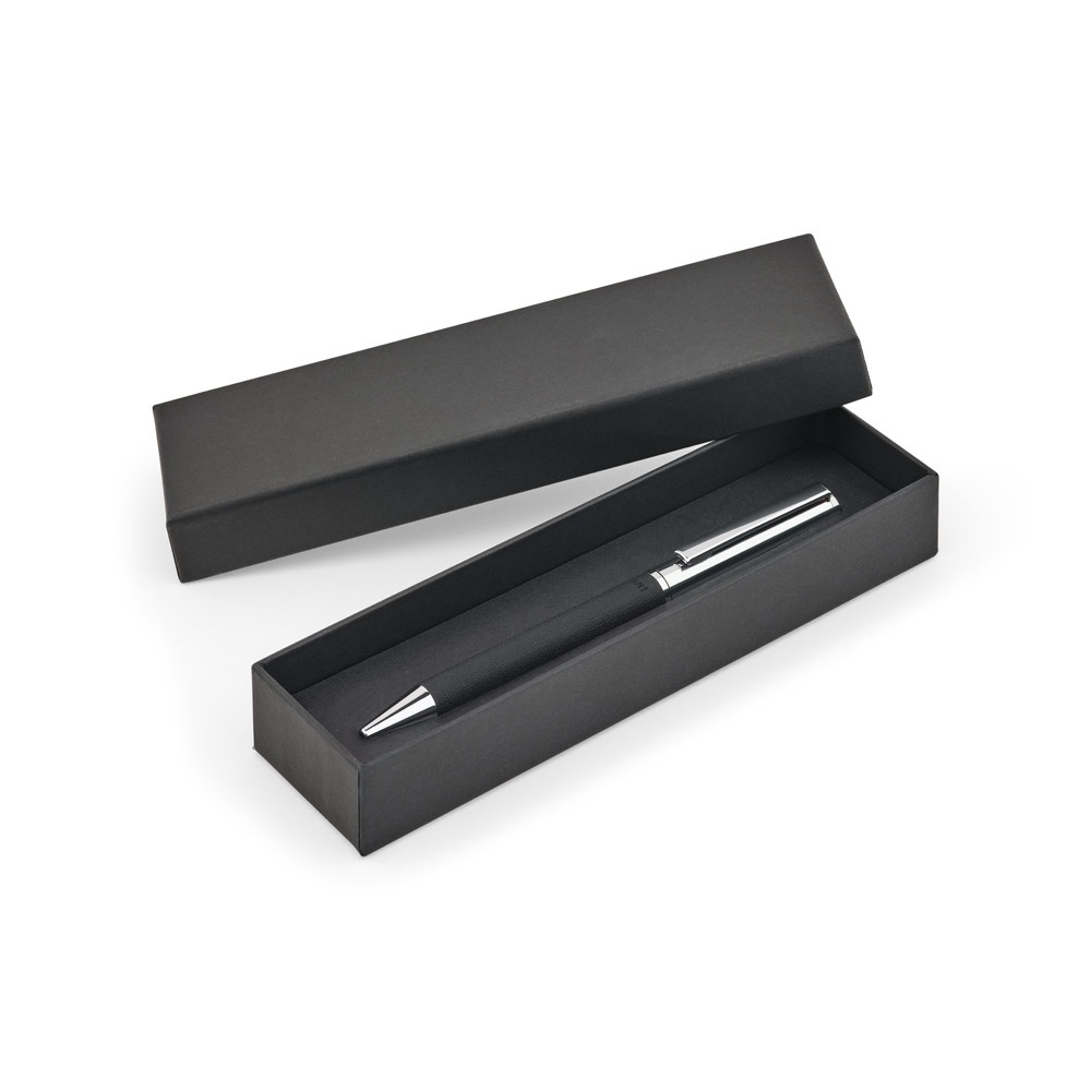 SLAUGHTER. Stainless steel ballpoint pen with a glossy finish and black ink by Dokumental®