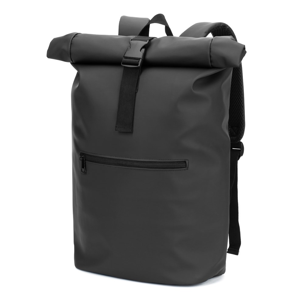 PORTLAND. The PU roll top backpack with a 16" laptop pocket