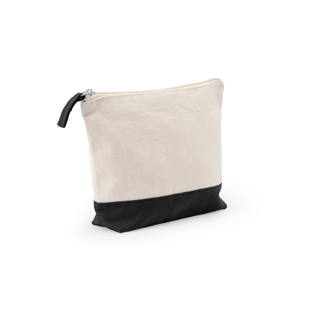 DAPHNE. 100% cotton cosmetic bag (340 g/m²) two-tone