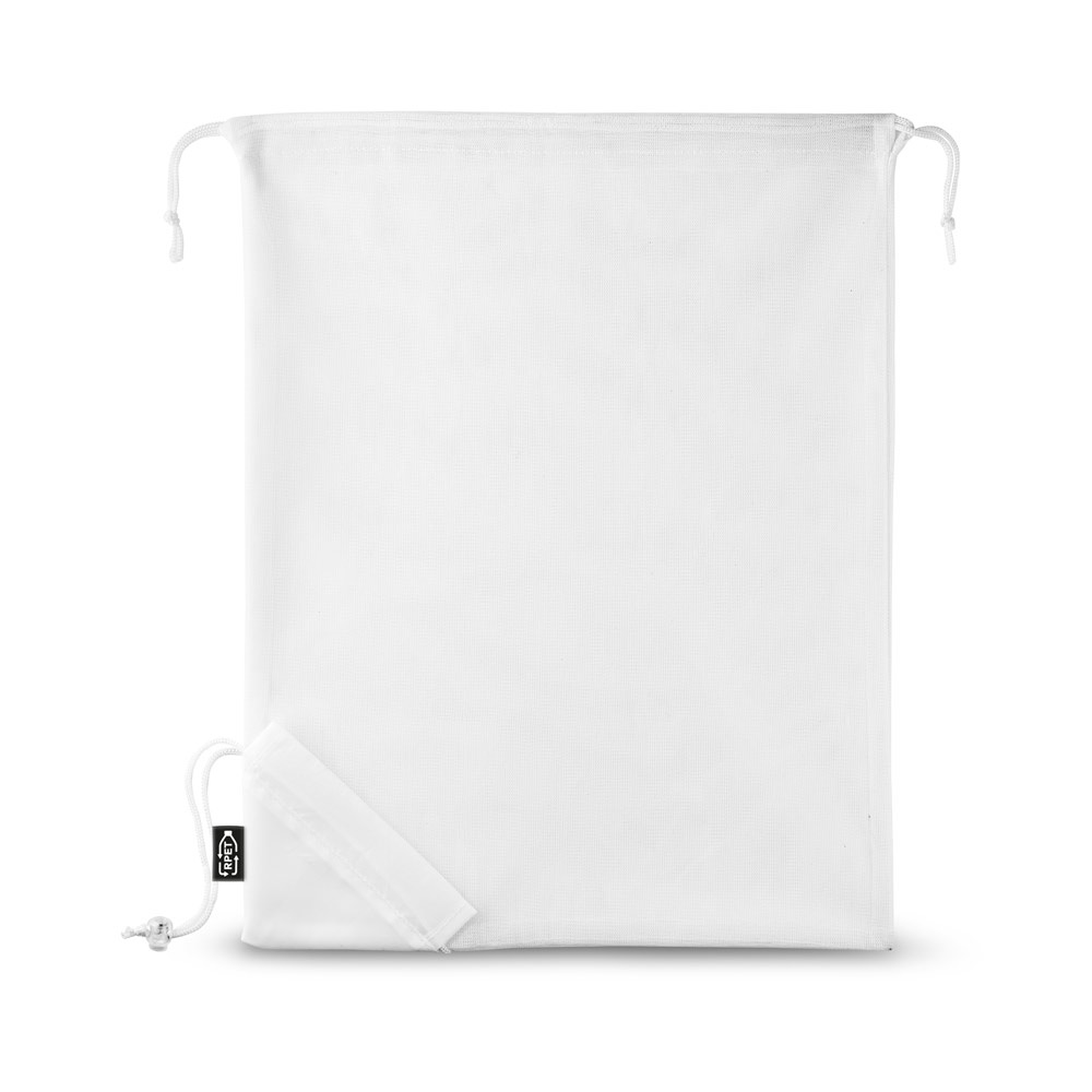 BOLZANO. Foldable bag made of mesh and 190T recycled polyester (100% rPET)
