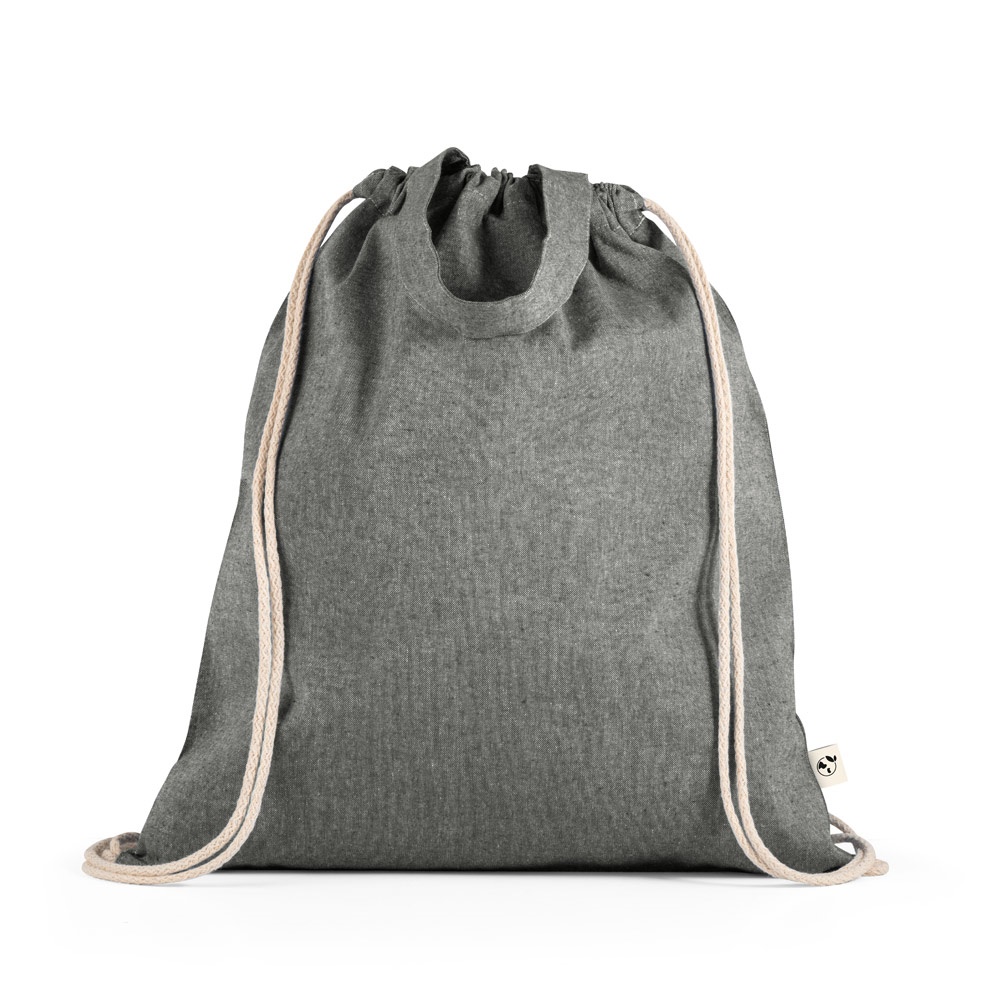 RISSANI. Drawstring bag with recycled cotton (70%) and polyester (30% rPET) (140 g/m²)