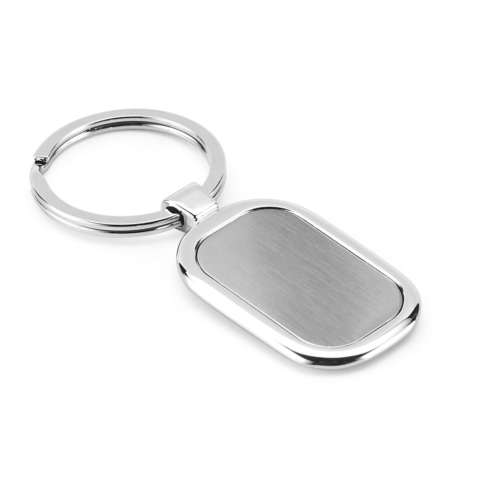 ZABEL. Metal keyring designed for customisation by doming