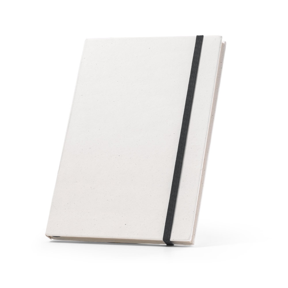 MILKY. A5 notebook with rigid cover in 100% recycled paper