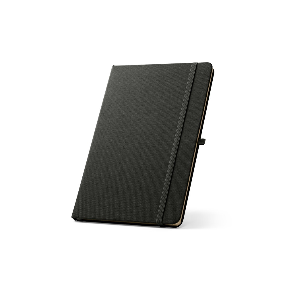 ANNE. A5 notebook in recycled polyester (100% rPET) with lined pages