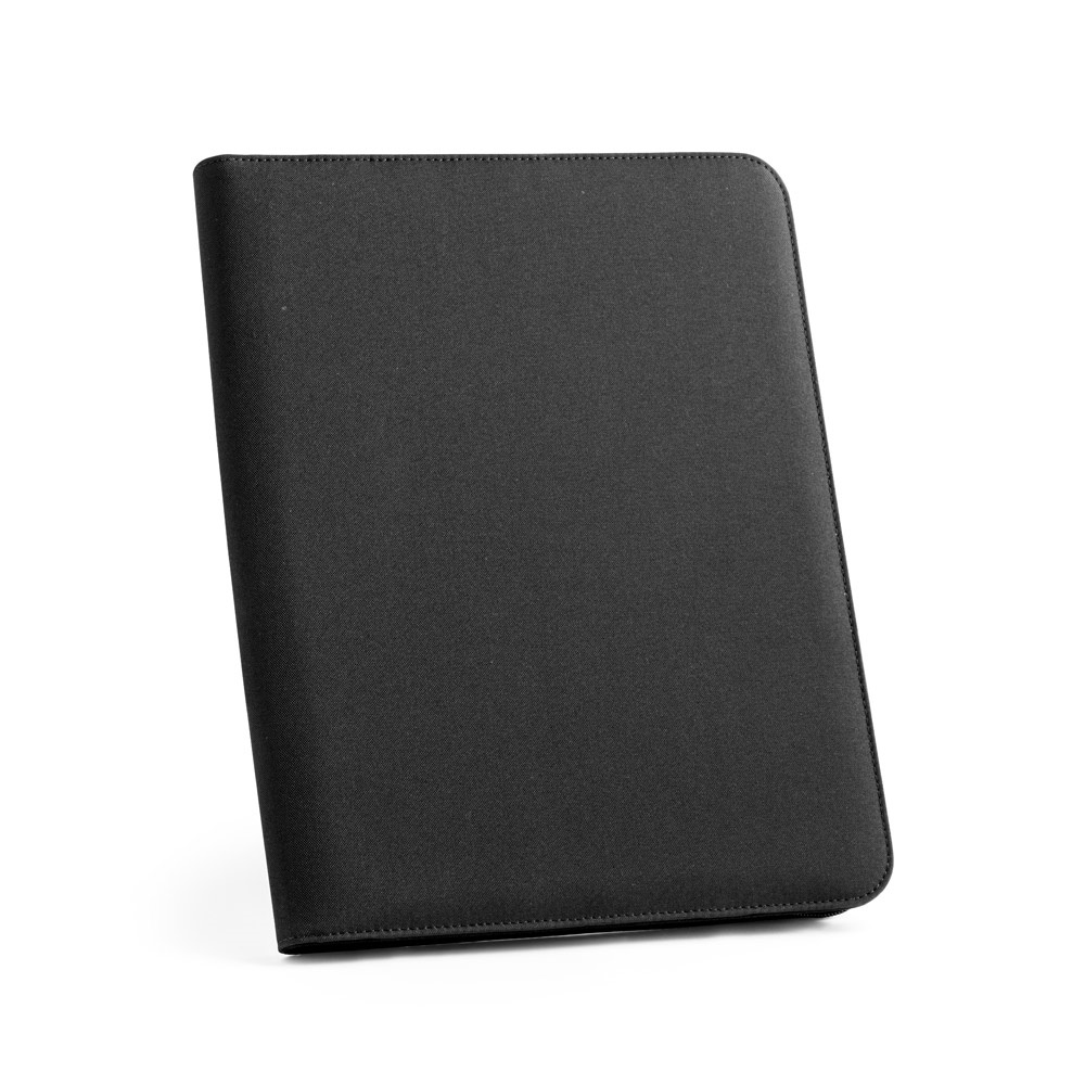 EMERGE FOLDER II. A4 folder in recycled polyester (100% rPET) 300D with zipper