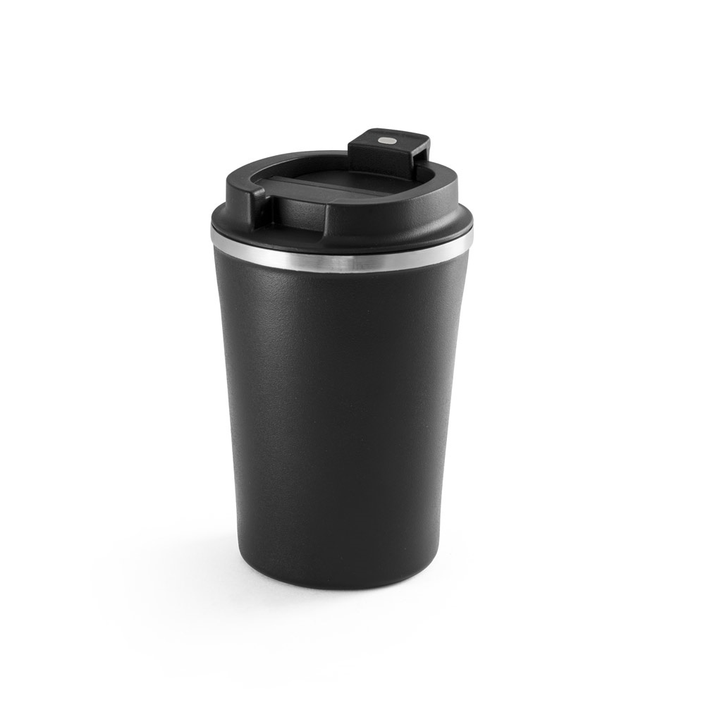 PHELPS. Stainless steel and PP travel cup 470 mL