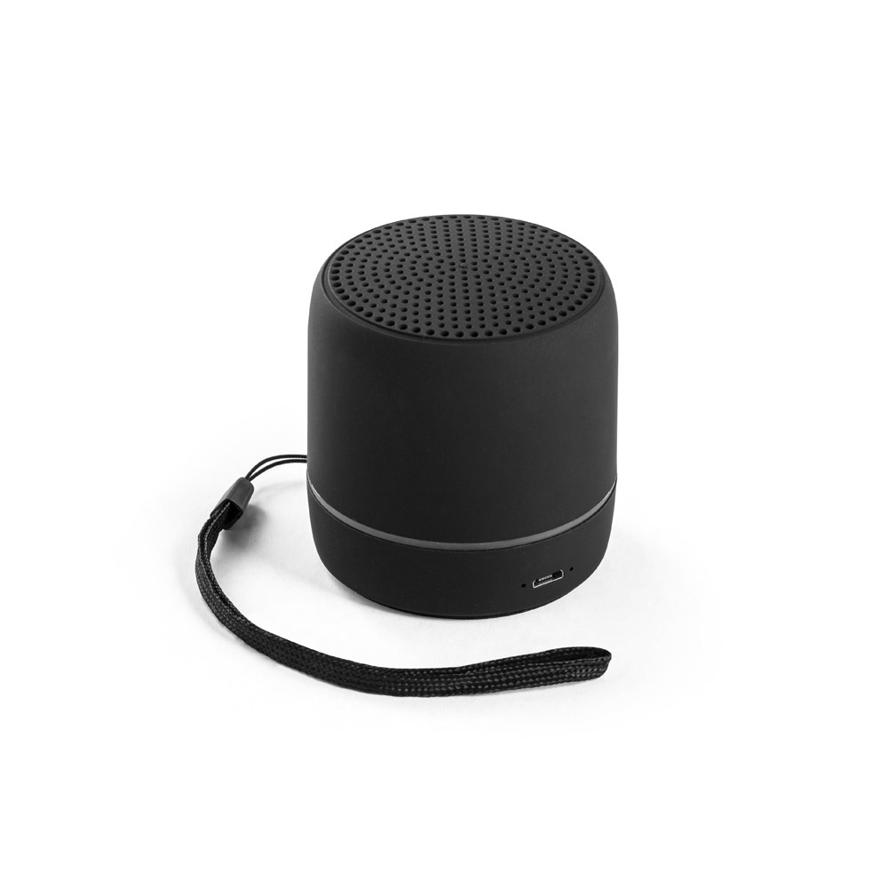 TURING. Portable 3W speaker with 4 hours of battery life on recycled ABS (100% rABS)
