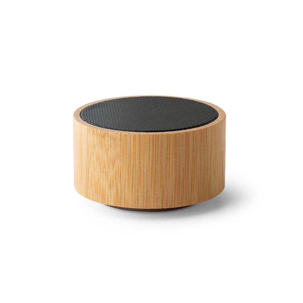 ARBER. Portable 3W speaker with 4h battery life in bamboo and recycled ABS (100% rABS)