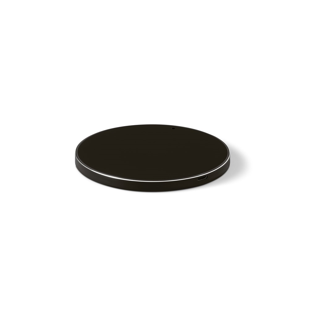 JOULE. Fast 10W wireless charger in recycled ABS (100% rABS) and recycled aluminum (100% rAL)