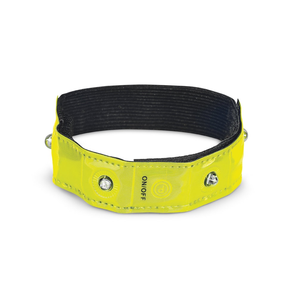 VISIBLE. Reflective armband with 4 red LEDs