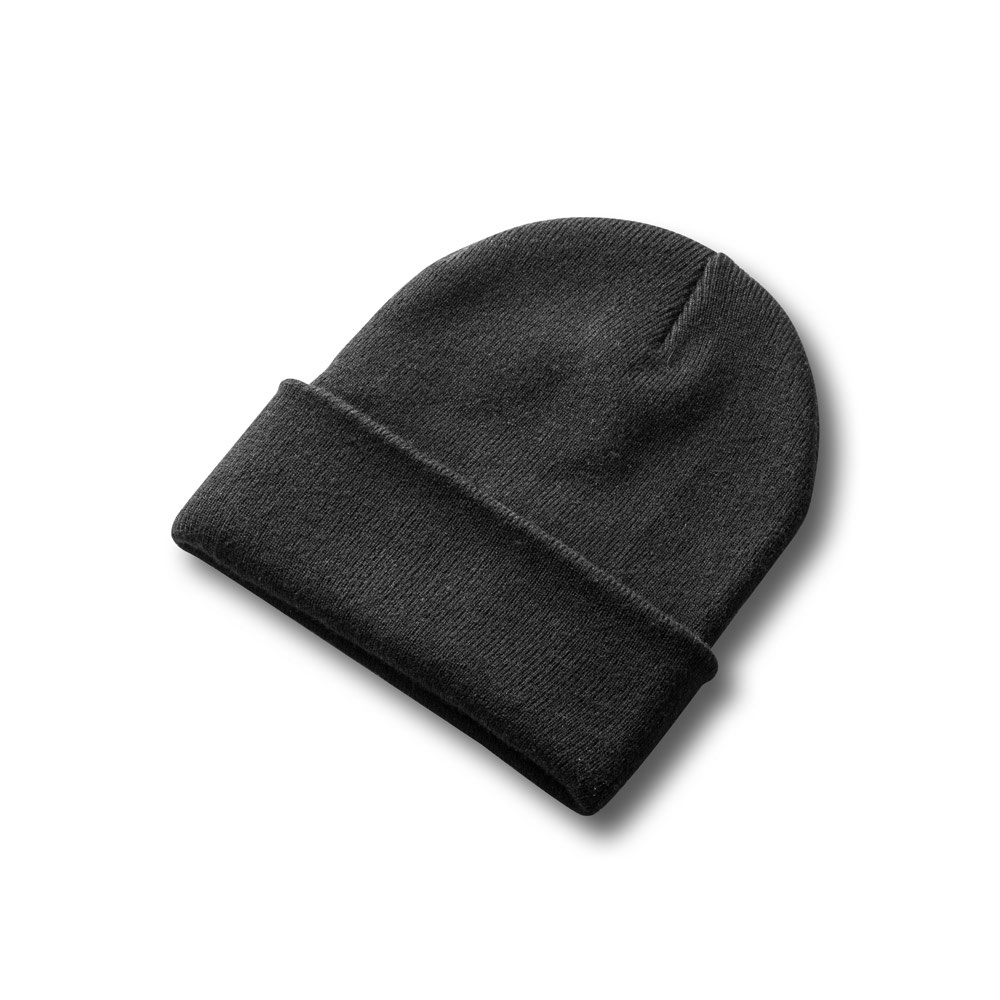 CARL. Recycled polyester (100% rPET) double-layered soft knit unisex beanie