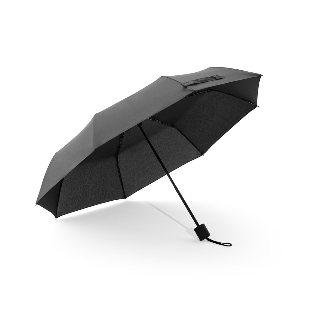 AIDEN. 21" umbrella in recycled polyester (100% rPET) pongee 190T, foldable in 3 sections