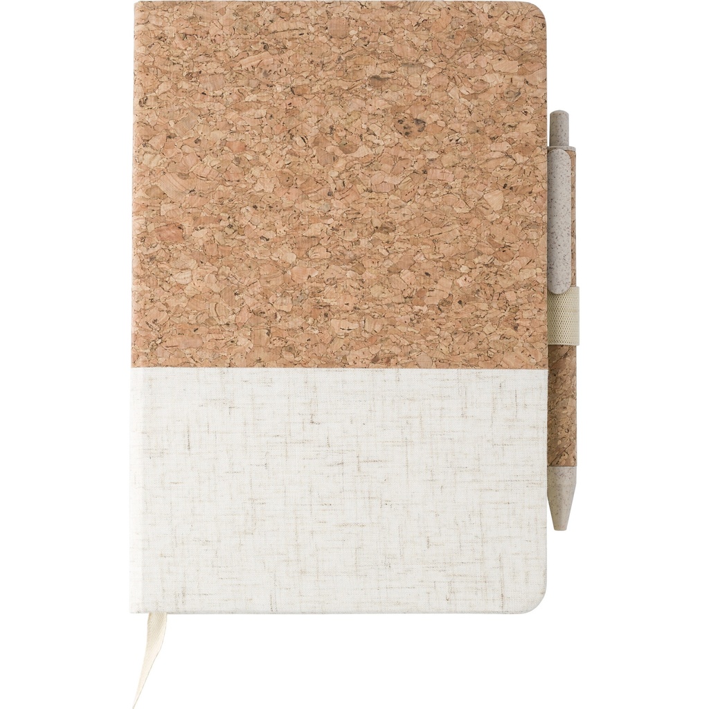 Cork and linen notebook (approx. A5)