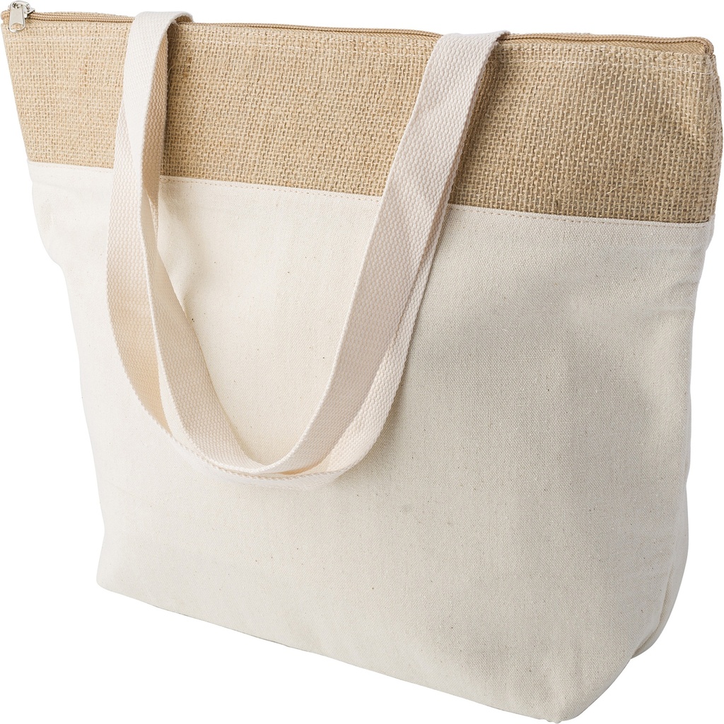 Jute shopper cool bag. (220gsm/6.49oz)
