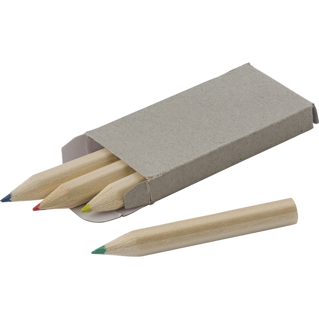 Coloured mini pencil set (4pc)