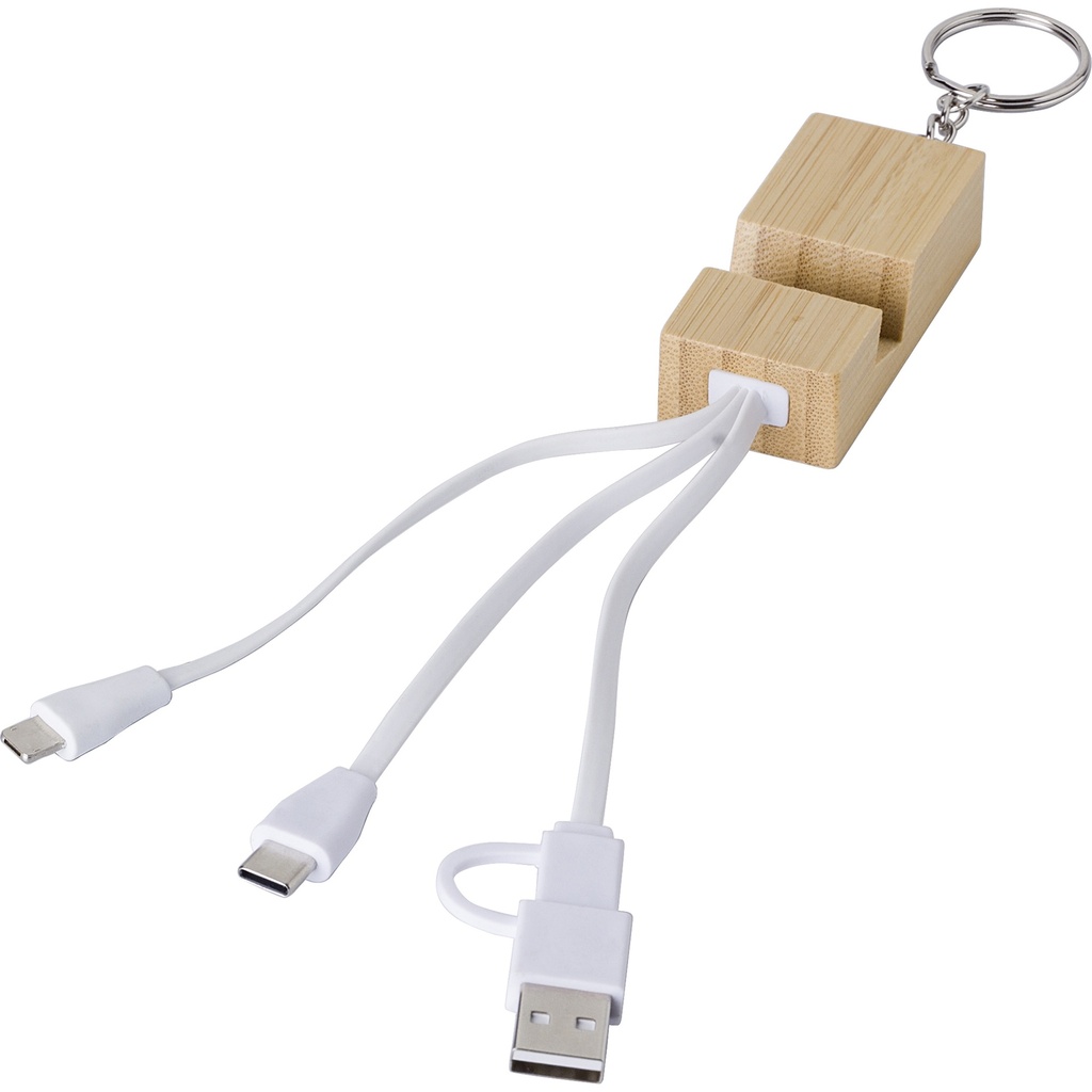 Bamboo charger and keyring